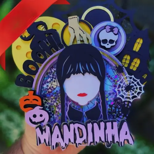 Arquivo de Corte Topo de Bolo Wandinha 06