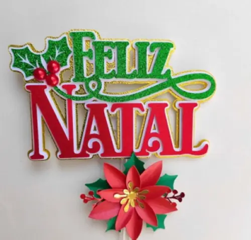Arquivo de Corte Topo de Bolo Feliz Natal 2025 12