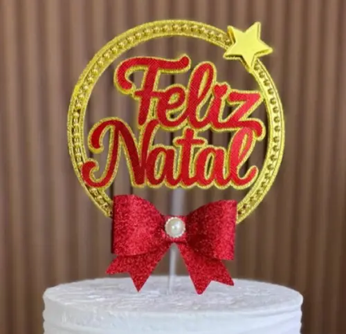 Arquivo de Corte Topo de Bolo Feliz Natal 2025 11