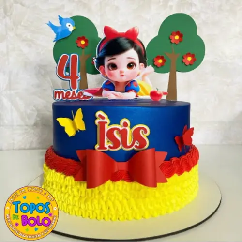 Arquivo de Corte Topo de Bolo Branca de Neve 16