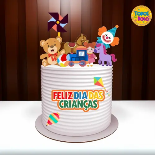 Arquivo de Corte Topo de Bolo Dia das Crianças 04