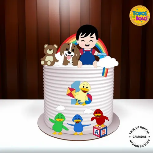 Arquivo de Corte Topo de Bolo Bento e Totó 02