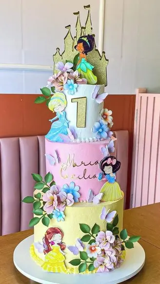 Arquivo de Corte Topo de Bolo Princesas Disney 01