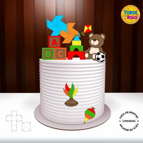 Arquivo de Corte Topo de Bolo Brinquedos 03