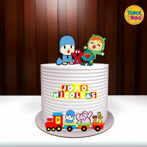 Arquivo de Corte Topo de Bolo Pocoyo 02