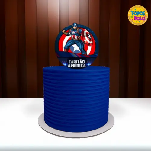Arquivo de Corte Topo de Bolo Capitão America 06