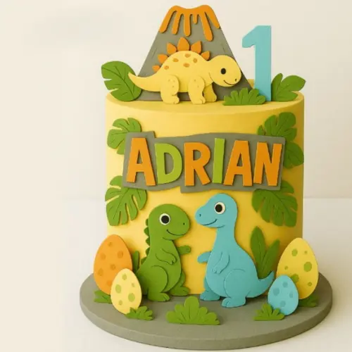 Topo de Bolo Dinossauros - Arquivo Studio