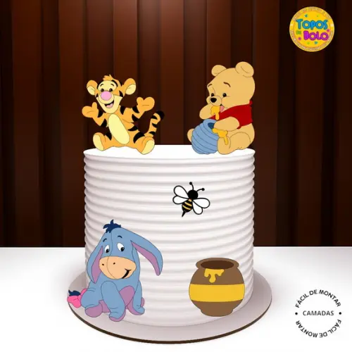 Arquivos de Corte Topo de Bolo Ursinho Pooh 11