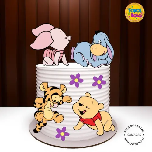 Arquivos de Corte Topo de Bolo Ursinho Pooh 06