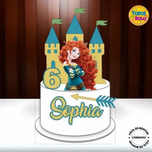 Arquivo de Corte Topo de Bolo Princesa Meriva