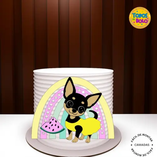Arquivo de Corte Topo de Bolo Pinscher