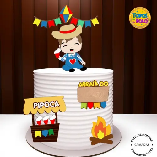 Arquivo de Corte Topo de Bolo Menino São João