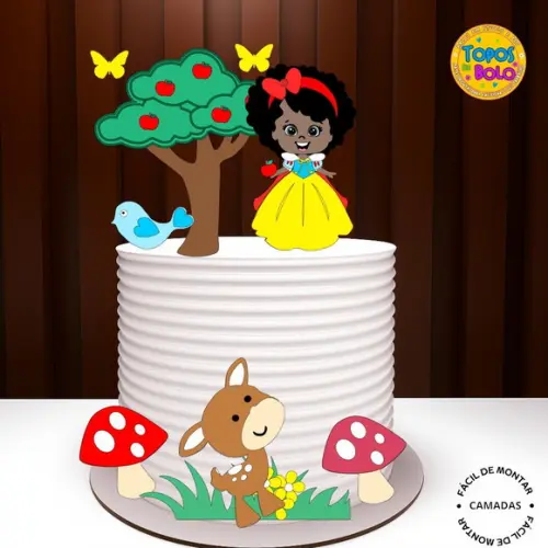 Arquivo de Corte Topo de Bolo Branca de Neve 6