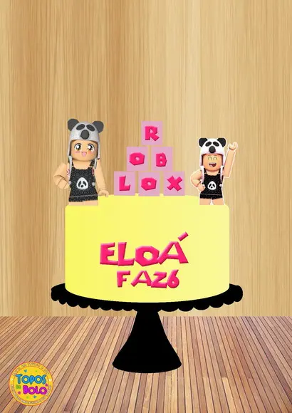 Arquivos de Corte Topo de Bolo Roblox Menina 01