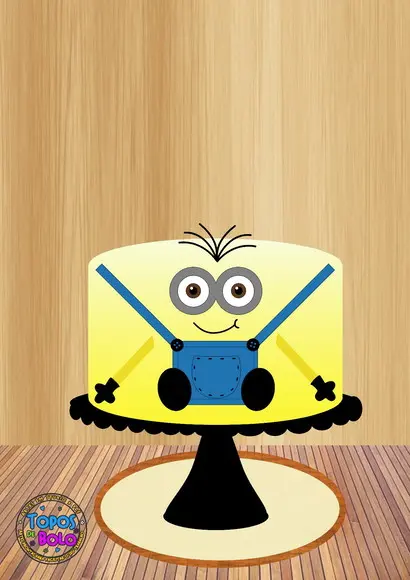 Arquivos de Corte Topo de Bolo Minion Bolo Menino