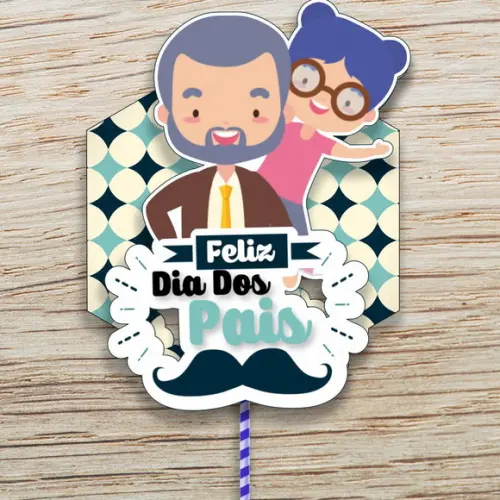 Topo de Bolo Dia dos Pais 3