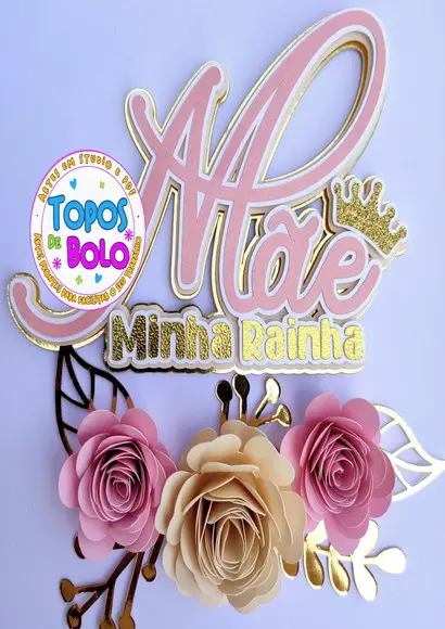 Arquivo de Corte Topo de Bolo Dia das Mãe 13