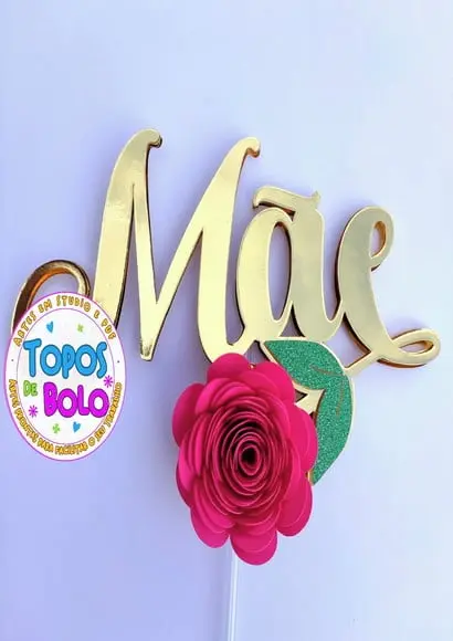 Arquivo de Corte Topo de Bolo Dia das Mãe 09