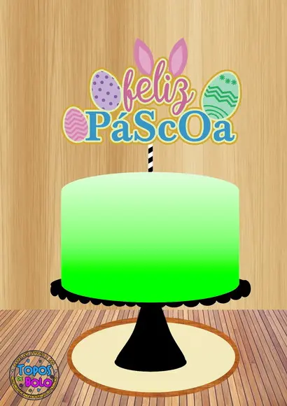 Arquivo de Corte Topo de Bolo Páscoa 28