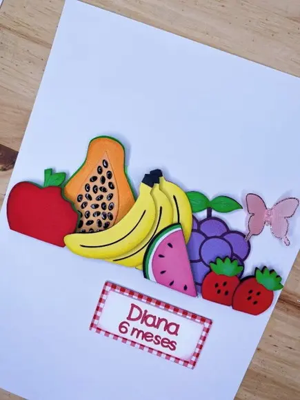 Arquivo de Corte Topo de Bolo Cesta de Frutas