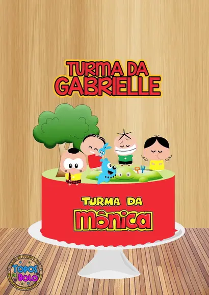 Arquivo de Corte Topo de Bolo Turma da Mônica
