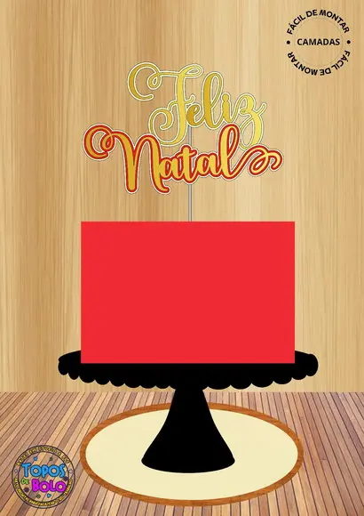 Arquivo de Corte Topo de Bolo Feliz Natal 05