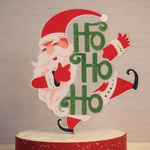 Arquivo de Corte Topo de Bolo Feliz Natal Hohoho