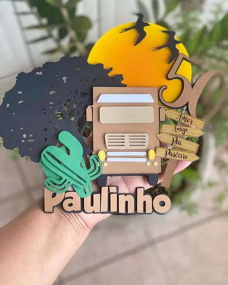 Arquivo de Corte Topo de Bolo Caminhão