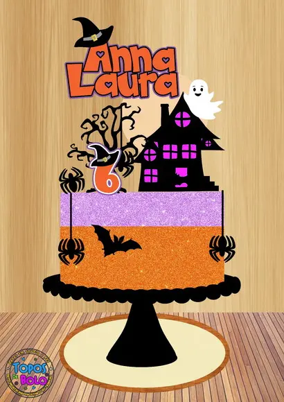 Arquivo de Corte Topo de Bolo Halloween 33
