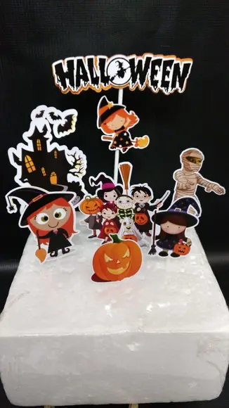 Arquivo de Corte Topo de Bolo Halloween 18
