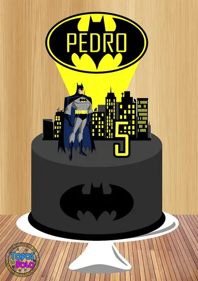 Arquivo de Corte Topo de Bolo Batman 02