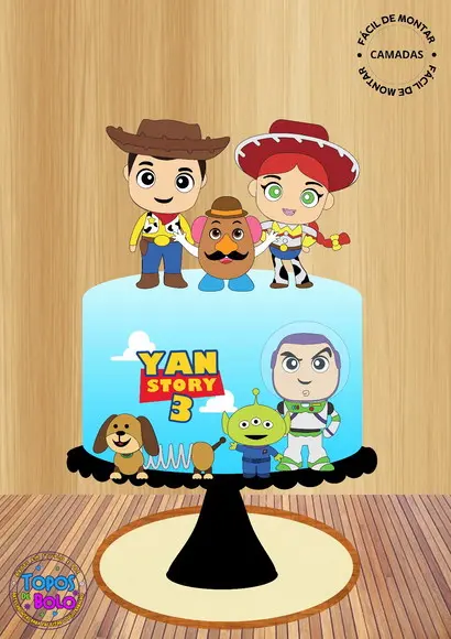 Arquivo de Corte Topo de Bolo Toy Story 02