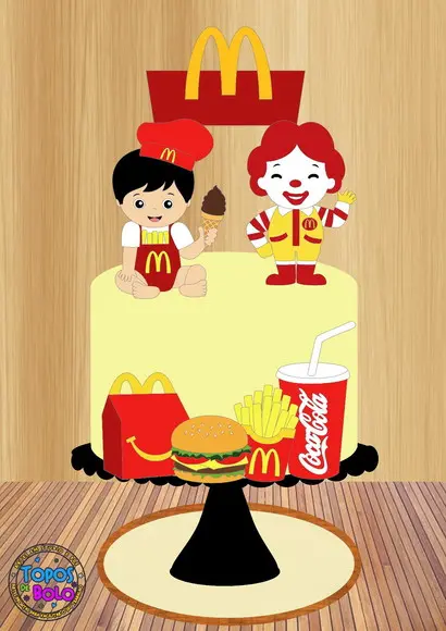 Arquivo de Corte Topo de Bolo Macdonald Baby Boy