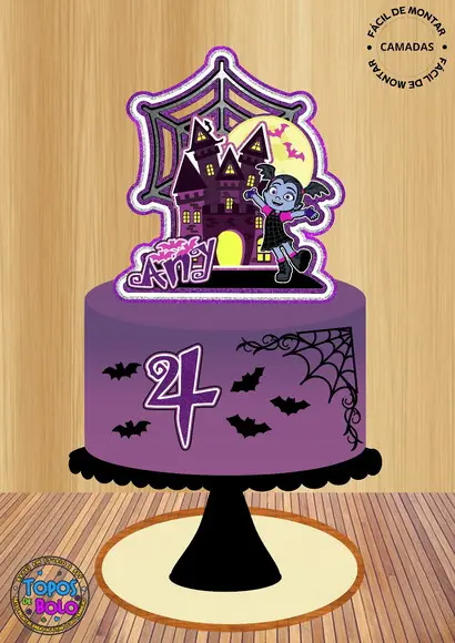 Arquivo de Corte Topo de Bolo Vampirina