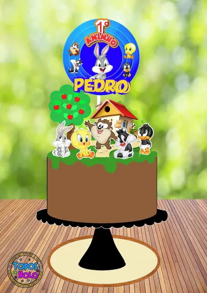 Arquivo de Corte Topo de Bolo Looney Tunes
