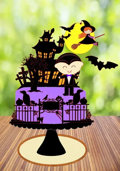 Arquivo de Corte Topo de Bolo Dracula