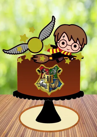 Arquivo de Corte Topo de Bolo Harry Potter