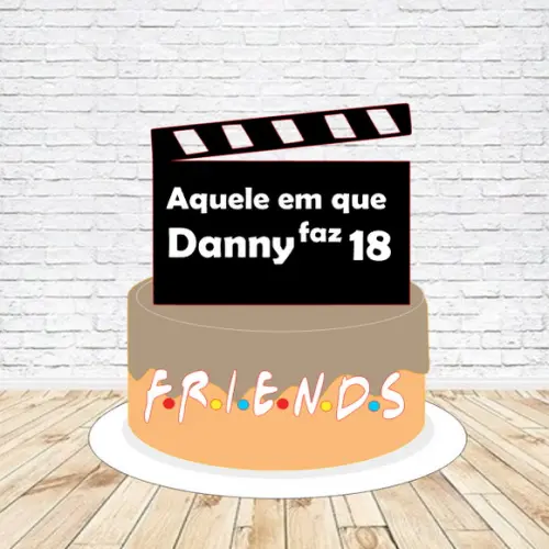 Topo de Bolo Friends - Arquivo Digital