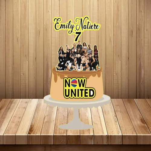 Topo de Bolo Now United Artistas - Arquivo Digital