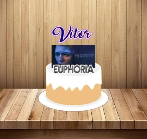 Topo de Bolo Euphoria - Arquivo Digital
