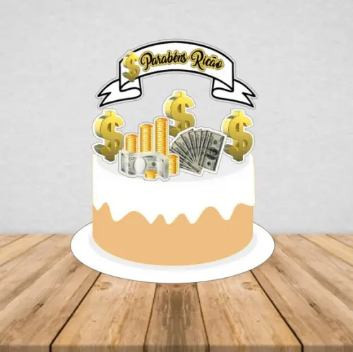 Topo de Bolo Parabéns Ricão - Arquivo Digital