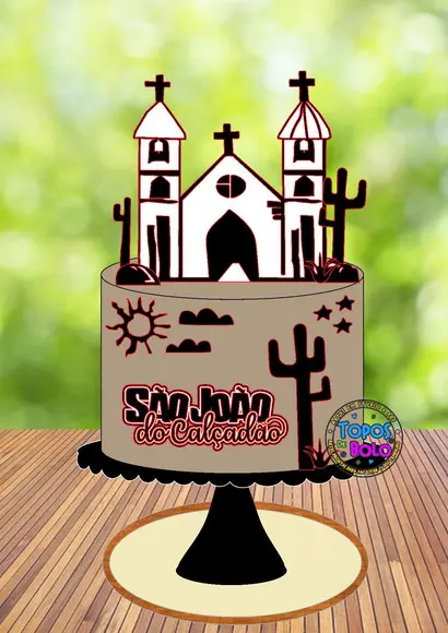 Topo de Bolo Cordel - Arquivo Digital