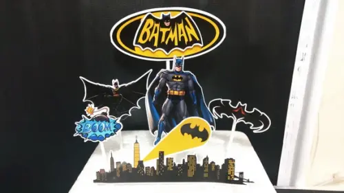 Topo de Bolo Batman Personalizado - Arquivo Digital