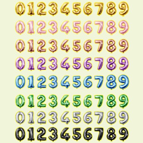 Arquivo de Corte Topo de Bolo Numeros Baloes 01