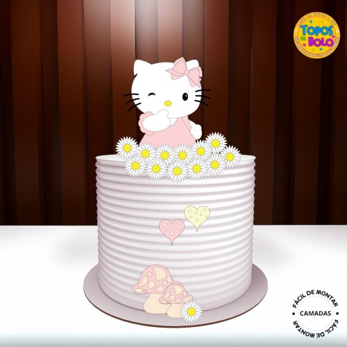 Arquivo de Corte Topo de Bolo Hello Kitty 01