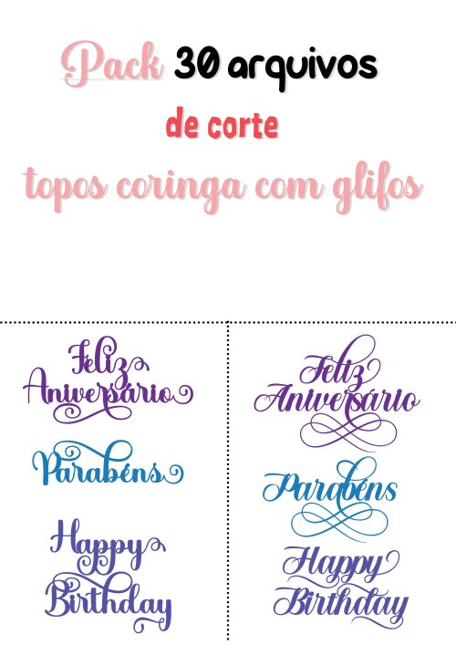 Kit 30 Topos Coringa