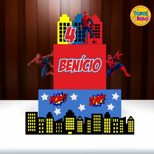 Arquivo de Corte Topo de Bolo Homem Aranha 07