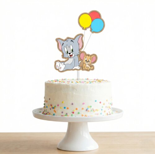 Arquivo de Corte Topo de Bolo Tom e Jerry