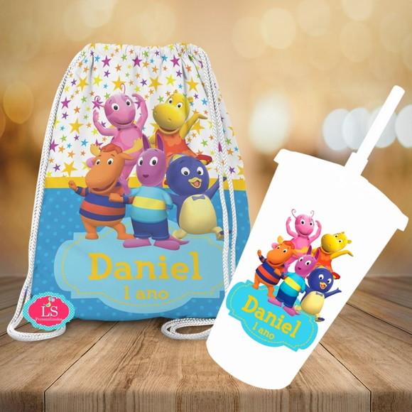 Mochilinha e Copo Twister Backyardigans
