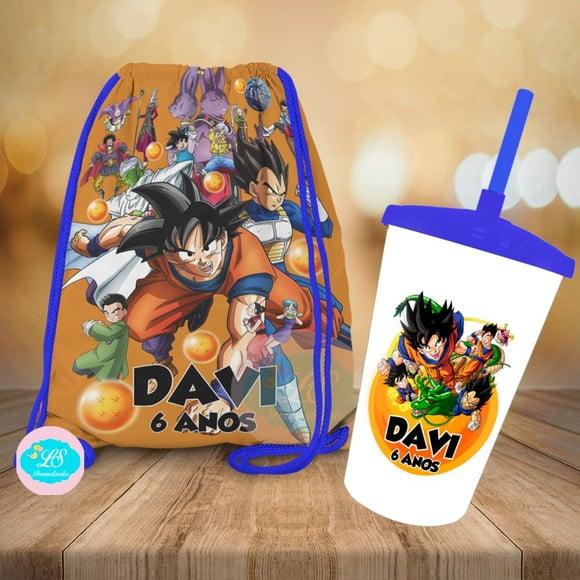 Mochilinha e Copo Twister Dragon Ball